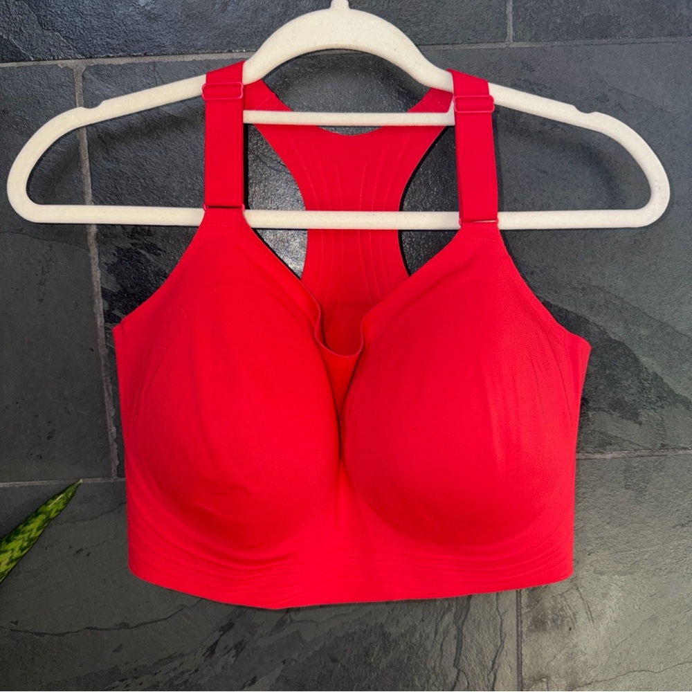 All In Motion High Support Racerback Sports Bra Red L